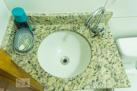 Detalhes do banheiro de apartamento à venda com 2 quartos, 45m² em Parque Erasmo Assunção, Santo André