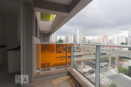 Varanda de apartamento à venda com 1 quarto, 37m² em Brooklin, São Paulo