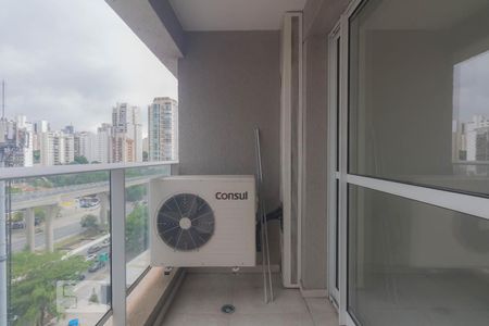 Varanda de apartamento à venda com 1 quarto, 37m² em Brooklin, São Paulo