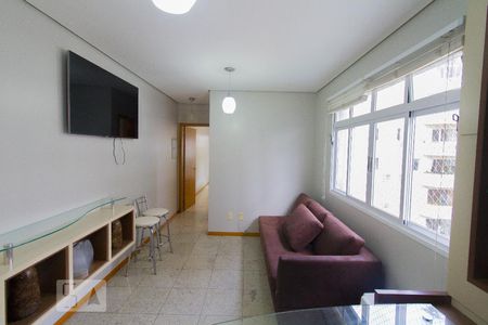 Sala de apartamento para alugar com 1 quarto, 53m² em Centro, Florianópolis