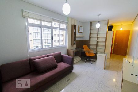 Sala de apartamento para alugar com 1 quarto, 53m² em Centro, Florianópolis