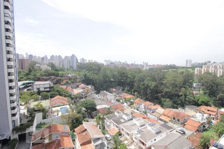 Vista da varanda de apartamento à venda com 1 quarto, 40m² em Paraíso do Morumbi, São Paulo