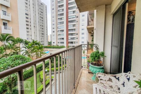 Varanda da Sala de apartamento para alugar com 4 quartos, 138m² em Vila Romana, São Paulo