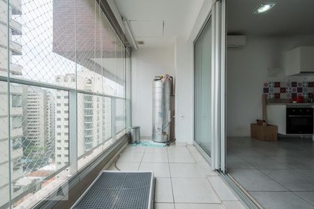 Varanda de apartamento para alugar com 1 quarto, 35m² em Brooklin, São Paulo