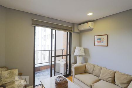 Sala de apartamento para alugar com 3 quartos, 128m² em Brooklin, São Paulo