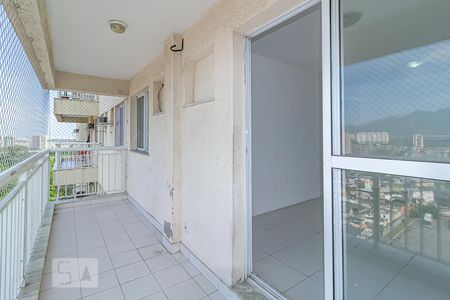 Varanda da Sala de apartamento para alugar com 2 quartos, 63m² em Jacarepaguá, Rio de Janeiro