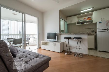 Sala de apartamento para alugar com 1 quarto, 43m² em Cidade Monções, São Paulo