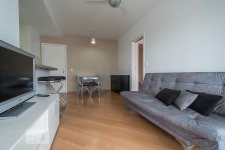 Sala de apartamento para alugar com 1 quarto, 43m² em Cidade Monções, São Paulo