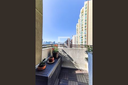 Varanda de apartamento à venda com 1 quarto, 61m² em Paraíso do Morumbi, São Paulo