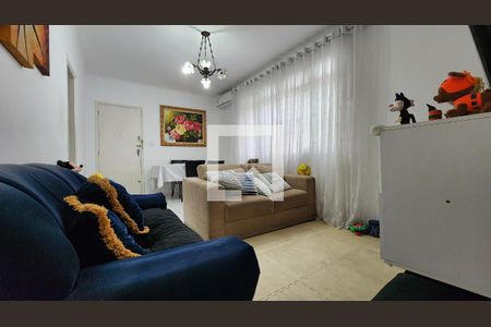 Detalhe Sala de apartamento para alugar com 3 quartos, 80m² em Embaré, Santos