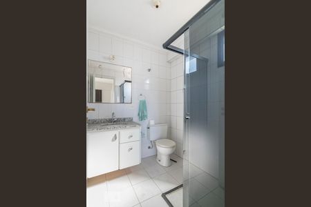 Banheiro da Suíte de apartamento para alugar com 3 quartos, 85m² em Vila Valparaíso, Santo André