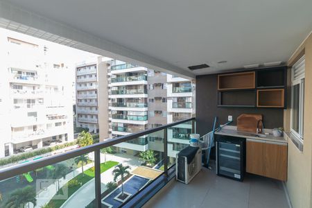 Varanda da Sala de apartamento à venda com 2 quartos, 70m² em Recreio dos Bandeirantes, Rio de Janeiro