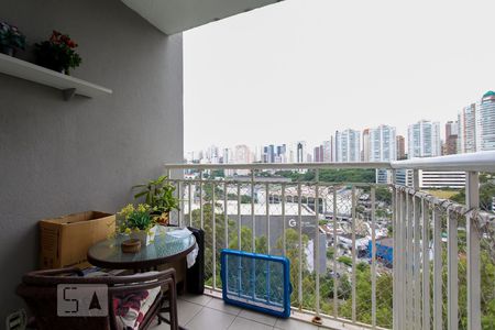 Varanda da sala de apartamento à venda com 3 quartos, 62m² em Vila Andrade, São Paulo