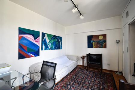 Sala de tv - quarto extra reversível de apartamento à venda com 2 quartos, 100m² em Jardim Paulista, São Paulo