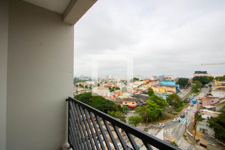 Varanda da sala de apartamento para alugar com 3 quartos, 69m² em Vila Bela Vista, Santo André