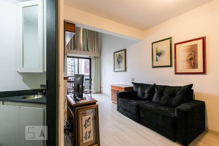 Sala de apartamento para alugar com 1 quarto, 52m² em Moema, São Paulo