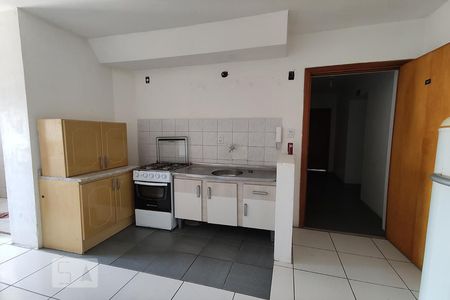 Sala e cozinha de apartamento à venda com 1 quarto, 34m² em Centro, São Leopoldo