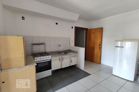 Sala e cozinha de apartamento à venda com 1 quarto, 34m² em Centro, São Leopoldo