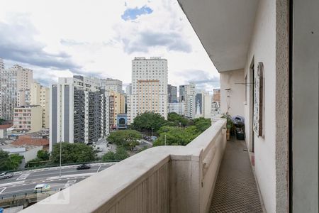 Vista da varanda da Sala de apartamento à venda com 5 quartos, 240m² em Vila Buarque, São Paulo