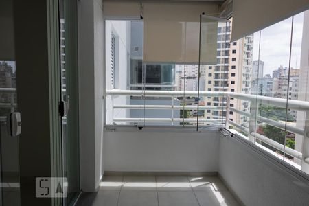 Varanda da Sala de apartamento para alugar com 1 quarto, 38m² em Bela Vista, São Paulo