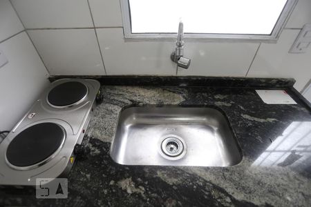 Kitnet - Cozinha de kitnet/studio para alugar com 1 quarto, 14m² em Vila Butantã, São Paulo