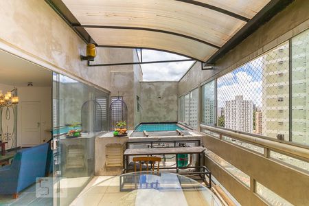 Varanda gourmet - Piscina de apartamento à venda com 4 quartos, 150m² em Cambuí, Campinas