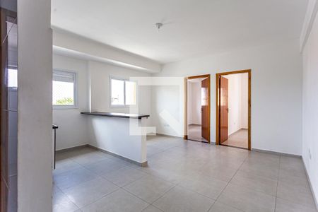 Sala e Cozinha de apartamento para alugar com 2 quartos, 45m² em Vila Eldizia, Santo André