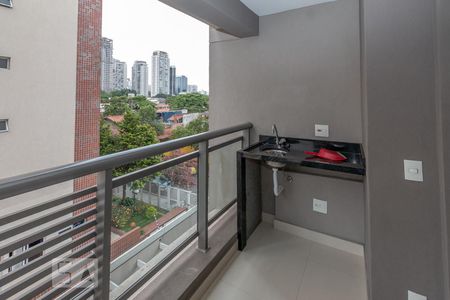 Vista da Varanda de kitnet/studio para alugar com 1 quarto, 36m² em Cidade Monções, São Paulo