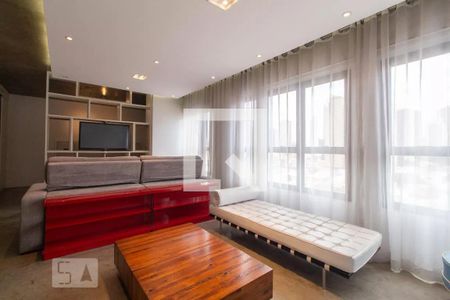 Sala de apartamento à venda com 1 quarto, 70m² em Vila Regente Feijó, São Paulo