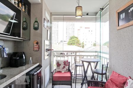 Varanda gourmet de apartamento à venda com 2 quartos, 53m² em Parque Peruche, São Paulo