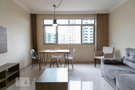 Sala de apartamento para alugar com 3 quartos, 113m² em Ponta da Praia, Santos