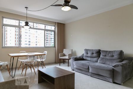 Sala de apartamento para alugar com 3 quartos, 113m² em Ponta da Praia, Santos