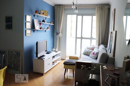 Sala de apartamento à venda com 2 quartos, 55m² em Vila Valparaíso, Santo André