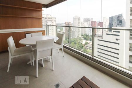 Varanda da Sala de apartamento à venda com 1 quarto, 65m² em Itaim Bibi, São Paulo