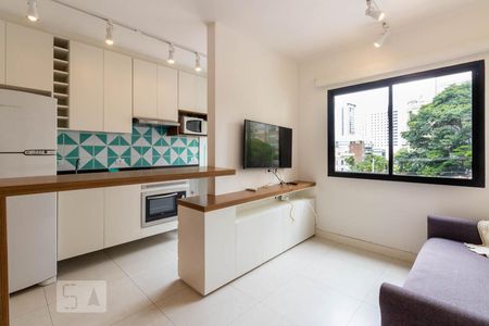 Sala de apartamento para alugar com 1 quarto, 37m² em Vila Nova Conceição, São Paulo