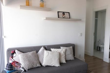 Detalhe Sala de apartamento para alugar com 2 quartos, 78m² em Santo Amaro, São Paulo