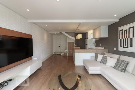 Sala/Cozinha de apartamento à venda com 1 quarto, 85m² em Vila Nova Conceição, São Paulo