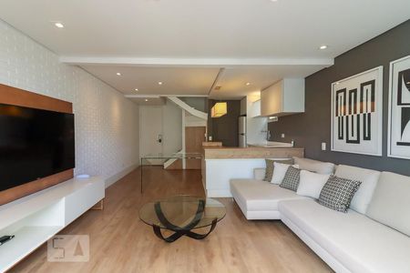 Sala/Cozinha de apartamento à venda com 1 quarto, 85m² em Vila Nova Conceição, São Paulo