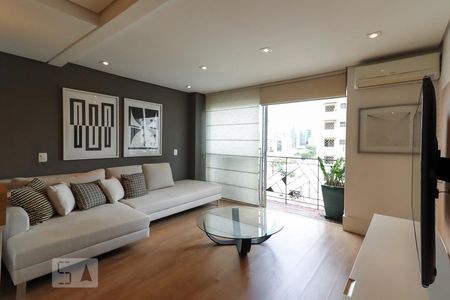 Sala/Cozinha de apartamento à venda com 1 quarto, 85m² em Vila Nova Conceição, São Paulo