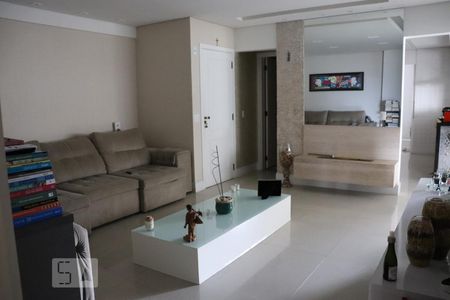 Sala de apartamento à venda com 3 quartos, 127m² em Vila Scarpelli, Santo André