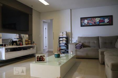 Sala de apartamento à venda com 3 quartos, 127m² em Vila Scarpelli, Santo André