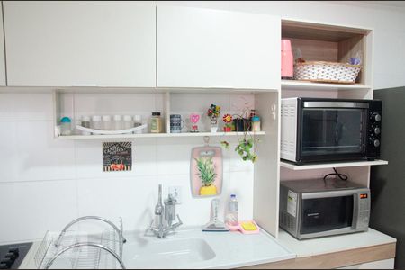 Cozinha de apartamento à venda com 1 quarto, 34m² em Vila Nova Carolina, São Paulo