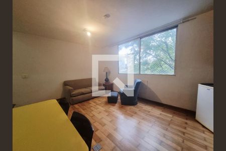 Sala de apartamento à venda com 1 quarto, 44m² em Vila Tramontano, São Paulo