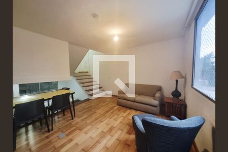 Sala de apartamento à venda com 1 quarto, 44m² em Vila Tramontano, São Paulo