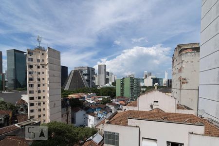 Vista da Sala de kitnet/studio à venda com 1 quarto, 30m² em Centro, Rio de Janeiro