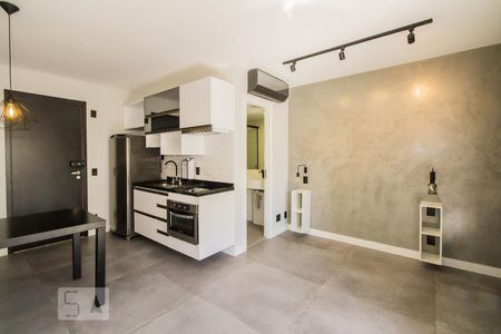 Quarto/Cozinha de kitnet/studio para alugar com 1 quarto, 27m² em Campos Elíseos, São Paulo