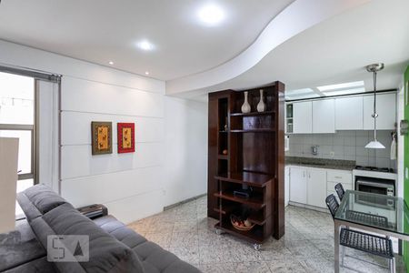 Sala de apartamento para alugar com 1 quarto, 44m² em Santo Antônio, Belo Horizonte