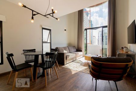 Sala de apartamento para alugar com 1 quarto, 75m² em Itaim Bibi, São Paulo