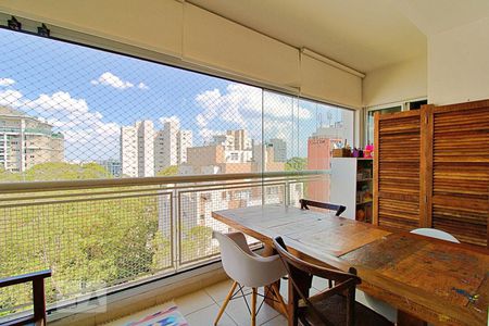 Varanda da Sala de apartamento à venda com 2 quartos, 70m² em Vila Andrade, São Paulo