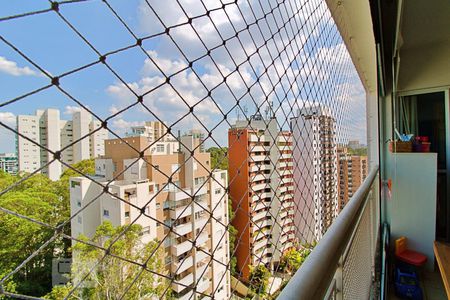 Varanda da Sala de apartamento à venda com 2 quartos, 70m² em Vila Andrade, São Paulo